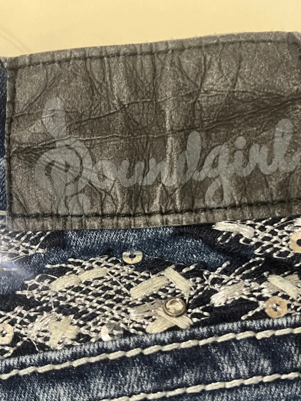 Soundgirl Dark Blue Denim Jean Shorts